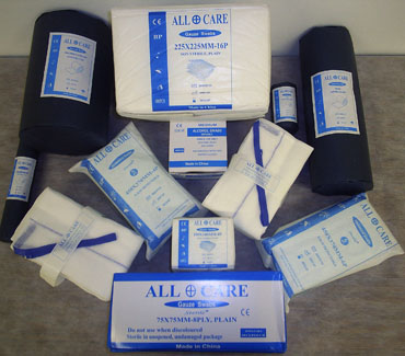 GAUZE AND COTTON WOOL PRODUCTS